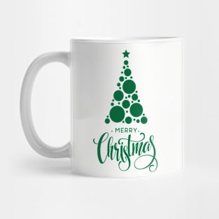 Green Merry Christmas Tree Mug